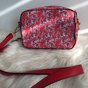 Pink flowery bag